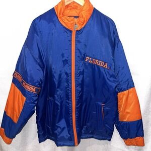 Vintage 90s Pro Player Florida Gators Puffer Jacket Small Zip College NCAA